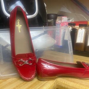 Cole Haan Women's Shiny Red Flats